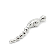 Kiotos - Curve Steel Dildo Ridges - Dildo with Ridges - Stainless Steel-Erotiekvoordeel.nl