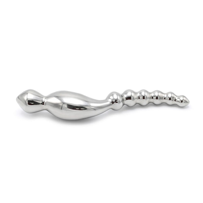 Kiotos - Curve Steel Dildo Ridges - Dildo with Ridges - RVS-Erotiekvoordeel.nl