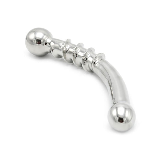 Kiotos - Curve Steel Dildo Twisted - Gode à nervures - RVS-Erotiekvoordeel.nl
