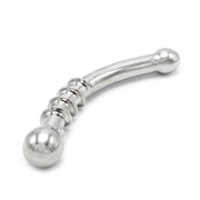 Kiotos - Curve Steel Dildo Twisted - Dildo con nervature - RVS-Erotiekvoordeel.nl