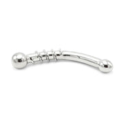 Kiotos - Curve Steel Dildo Twisted - Dildo con nervature - RVS-Erotiekvoordeel.nl