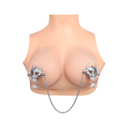 Kiotos - Masque démoniaque avec pendentif - Pinces à tétons avec chaîne - Erotiekvoordeel.nl
