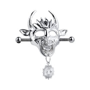 Kiotos - Masque démoniaque avec pendentif - Pinces à tétons avec chaîne - Erotiekvoordeel.nl