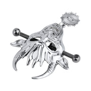 Kiotos - Masque démoniaque avec pendentif - Pinces à tétons avec chaîne - Erotiekvoordeel.nl