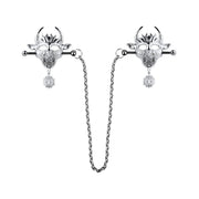 Kiotos - Masque démoniaque avec pendentif - Pinces à tétons avec chaîne - Erotiekvoordeel.nl