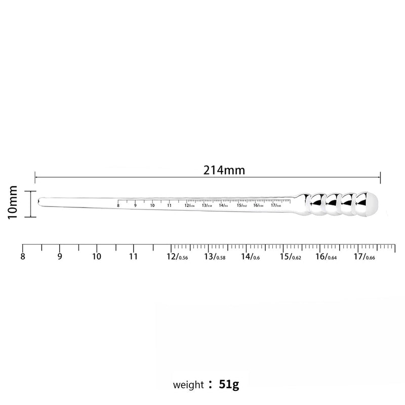 Kiotos - Dip Stick Wand Trainer - 4-6 mm - Avec indicateur de taille - Acier inoxydable - Erotiekvoordeel.nl