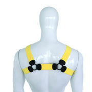 Kiotos - Arnés elástico para el pecho - Arnés - Body de tiras - Amarillo-Erotiekvoordeel.nl