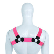 Kiotos - Imbracatura elastica per il seno - Imbracatura - Body con cinturini - Rosa-Erotiekvoordeel.nl