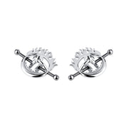 Kiotos - Flaming Skull - Tepelklemmen met ketting-Erotiekvoordeel.nl