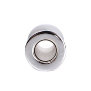 Kiotos - Hollow Anal Plug - Stainless Steel - Ribbed - Length 70 mm-Erotiekvoordeel.nl