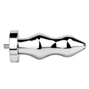 Kiotos - Hollow Penis Plug - Hollow Dilator - With Hollow Ribbed Butt Plug - Ass Lock - Stainless Steel - Erotiekvoordeel.nl