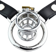 Kiotos - Ceinture de chasteté - Cage de chasteté conique avec ceinture - Noir - Erotiekvoordeel.nl