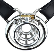 Kiotos - Ceinture de chasteté - Cage de chasteté conique avec ceinture - Noir - Erotiekvoordeel.nl
