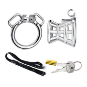 Kiotos - Ceinture de chasteté - Cage de chasteté conique avec ceinture - Noir - Erotiekvoordeel.nl