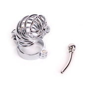 Kiotos - Chastity Cage with Urethral Plug and Padlock - Erotiekvoordeel.nl