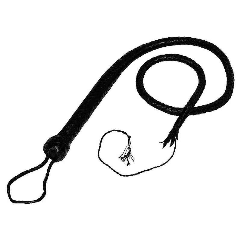 Kiotos Leather - Bullwhip - Single Tail Zweep - 140 cm - Zwart-Erotiekvoordeel.nl