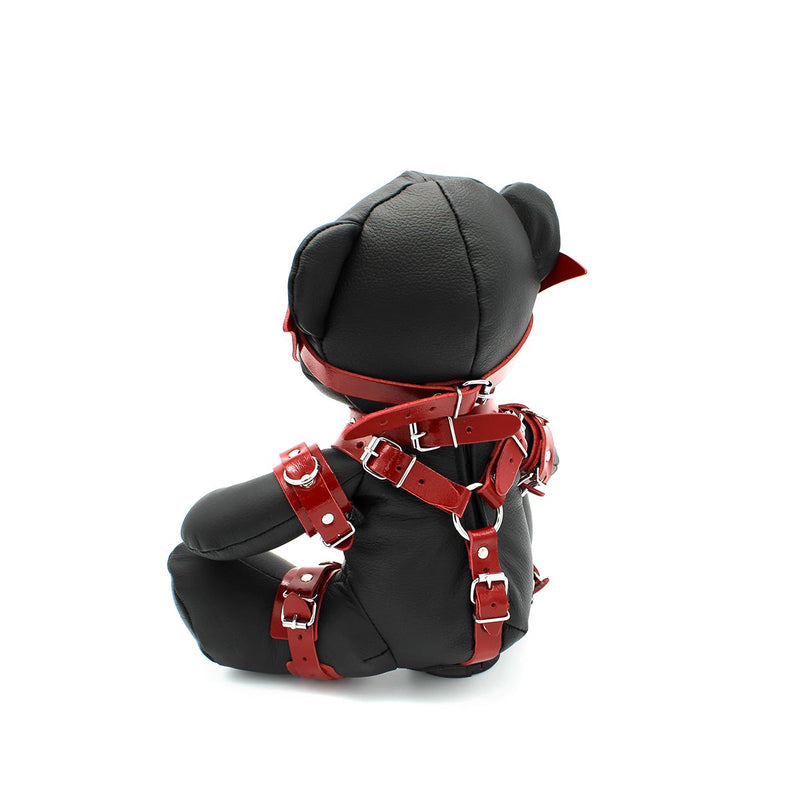 Kiotos Leather - EDDY, der BDSM-Teddybär - Red Spankee - Leder - Erotikvorteil.nl