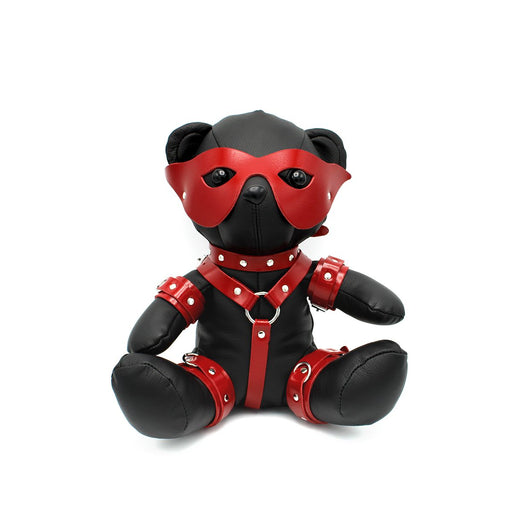 Kiotos Leather - EDDY the BDSM Teddy Bear - Red Spankee - Leather-Erotiekvoordeel.nl