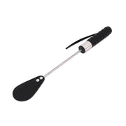 Kiotos - Luxe RVS En Tuigleer Paardrijzweep/Plak-Erotiekvoordeel.nl