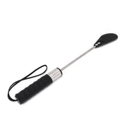 Kiotos - Luxe RVS En Tuigleer Paardrijzweep/Plak-Erotiekvoordeel.nl