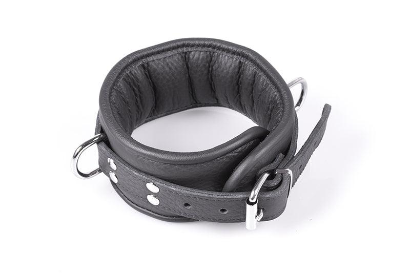 Kiotos Leather - Professional Collar 7 cm - Zwart-Erotiekvoordeel.nl