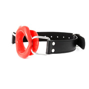 Kiotos Leather - Rode Mondknevel met Rode Lippen - Fascinerende Toevoeging voor Intiem Plezier-Erotiekvoordeel.nl