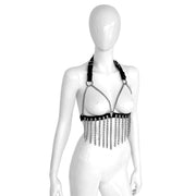 Kiotos - Soutien-gorge en cuir avec chaînes - Erotiekvoordeel.nl