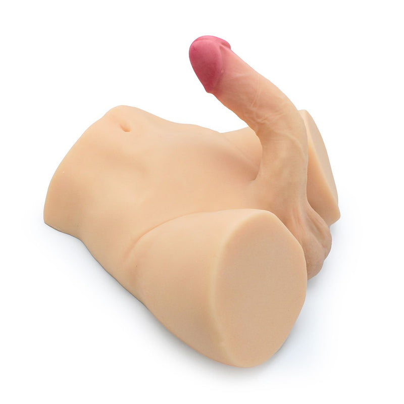 Kiotos - Masturbador Plus Dildo - N.º 22 - TPE - Color piel claro - Erotiekvoordeel.nl