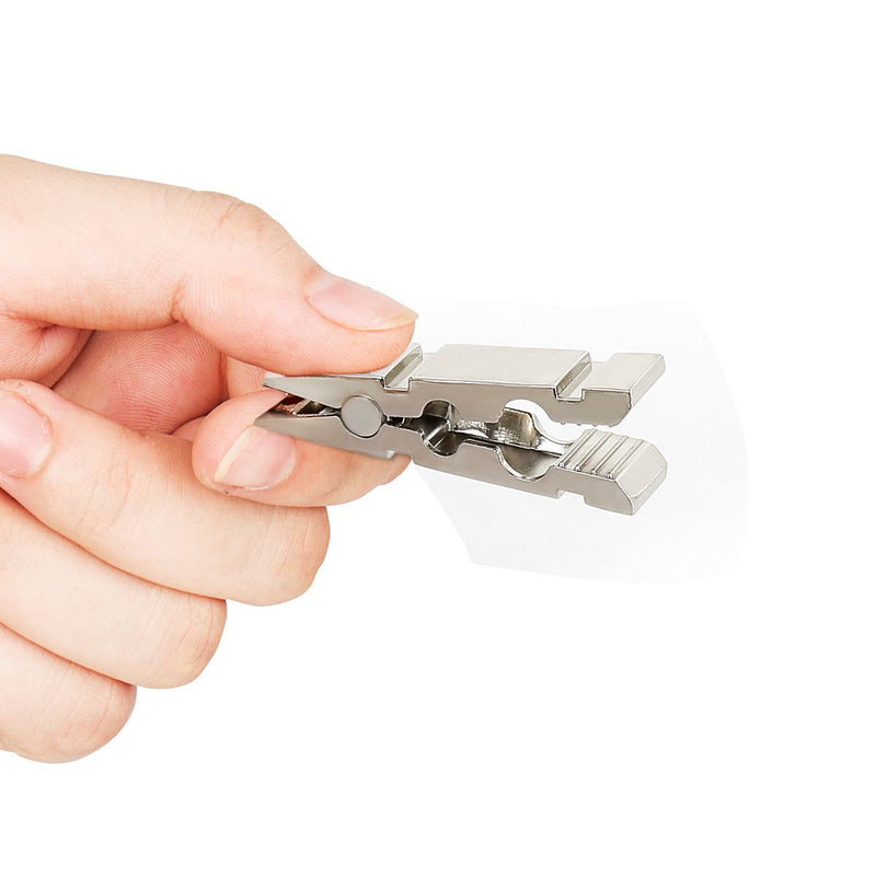 Kiotos - Metal Nipple Clamps in the Shape of Clothespins - 5-Piece Set with 1 Meter of Rope - Erotiekvoordeel.nl
