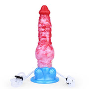 Kiotos Monstar - Big Squirt Cock - Gode gonflable éjaculateur - Rouge/Rose/Bleu-Erotiekvoordeel.nl
