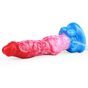 Kiotos Monstar - Big Squirt Cock - Gode gonflable éjaculateur - Rouge/Rose/Bleu-Erotiekvoordeel.nl
