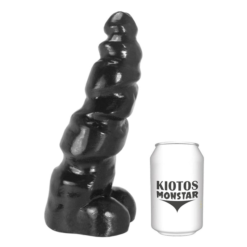 Kiotos Monstar - Dragon - Dildo - 28 x 8,4 cm - Zwart-Erotiekvoordeel.nl