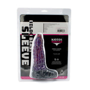 Kiotos Monstar - Fjörgyn - Penis Sleeve - Extra Omvang - Verdikkend - Paars/Zwart-Erotiekvoordeel.nl