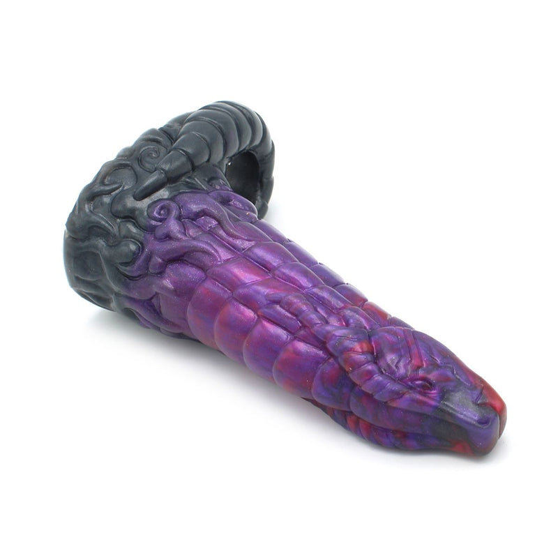 Kiotos Monstar - Fjörgyn - Penis Sleeve - Extra Omvang - Verdikkend - Paars/Zwart-Erotiekvoordeel.nl