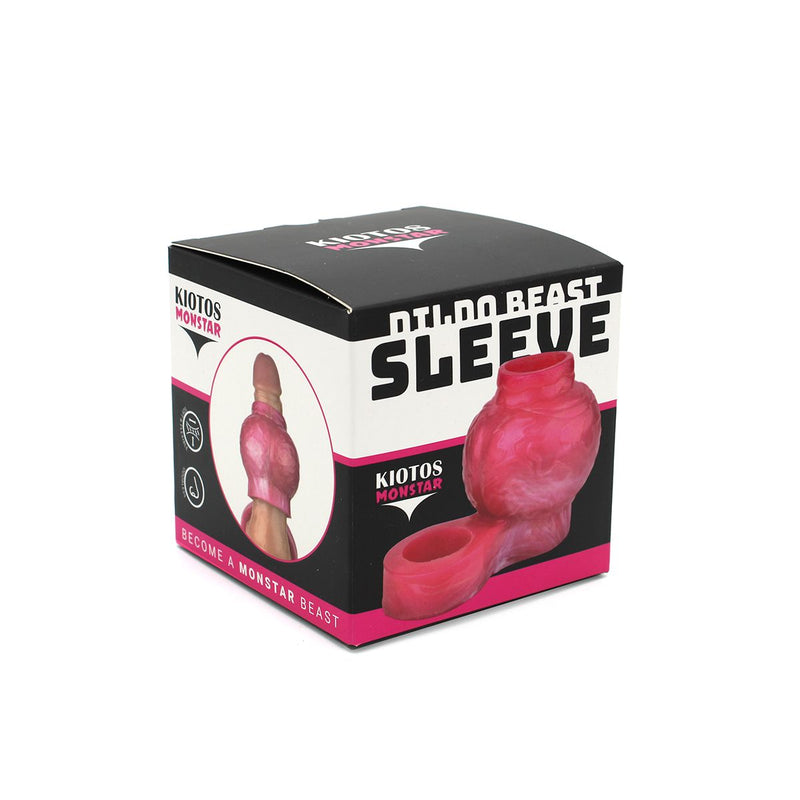 Kiotos Monstar - Stormheart - Penis Sleeve - Extra Omvang - Verdikkend - Roze-Erotiekvoordeel.nl
