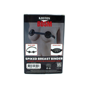 Kiotos - PU leather breast harness with round studs - Erotiekvoordeel.nl