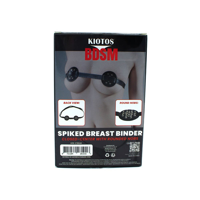 Kiotos - PU leather breast harness with round studs - Erotiekvoordeel.nl