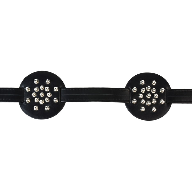 Kiotos - PU leather breast harness with round studs - Erotiekvoordeel.nl