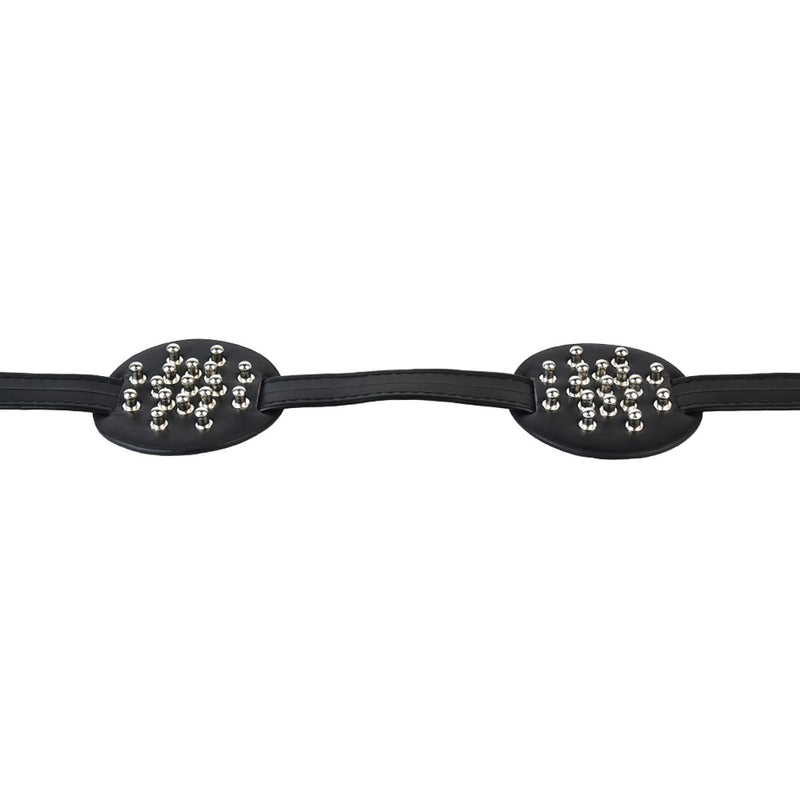 Kiotos - PU leather breast harness with round studs - Erotiekvoordeel.nl