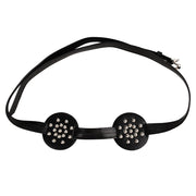 Kiotos - PU leather breast harness with round studs - Erotiekvoordeel.nl