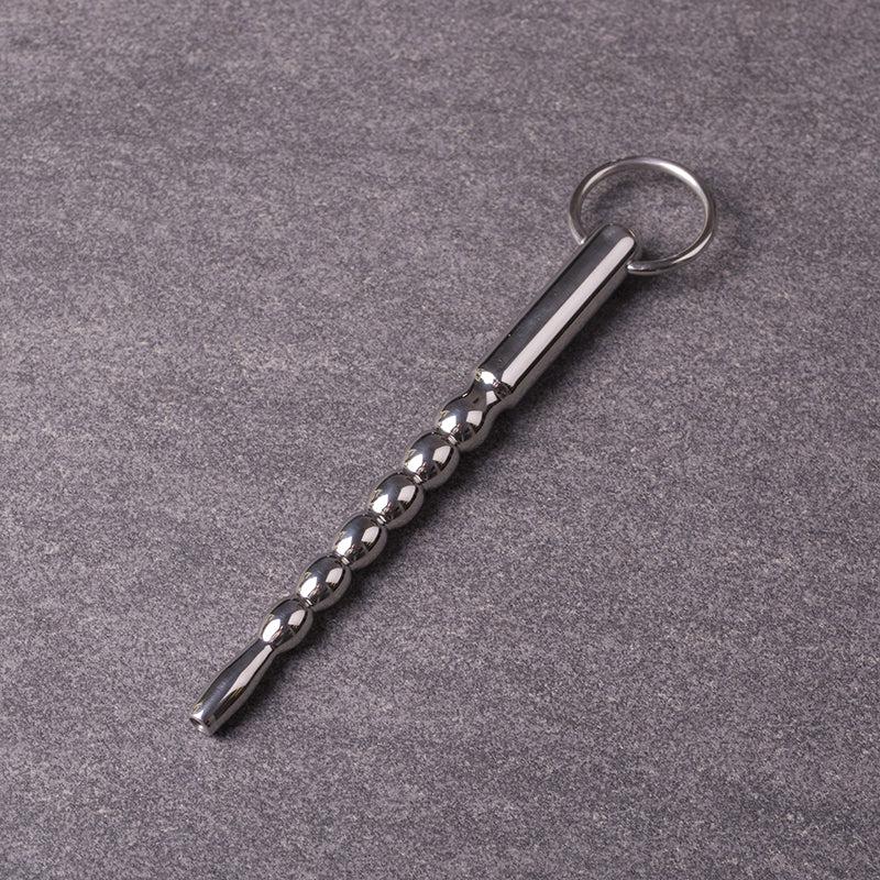 Kiotos - Plugo para el pene con bolitas y anilla de tracción - Plugo para el pene Ø 7 mm - Erotiekvoordeel.nl