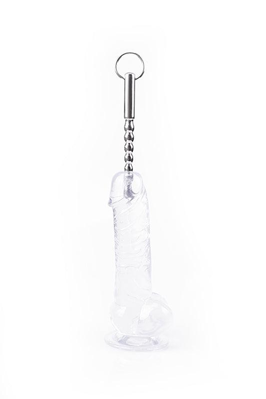 Kiotos - Penis Stick met Balletjes en Trekring - Penis plug Ø 8 mm-Erotiekvoordeel.nl
