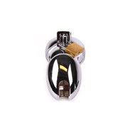 Kiotos - Jaula para el pene con cerradura - Jaula de castidad de acero inoxidable - Jaula de castidad con cerradura - Erotiekvoordeel.nl