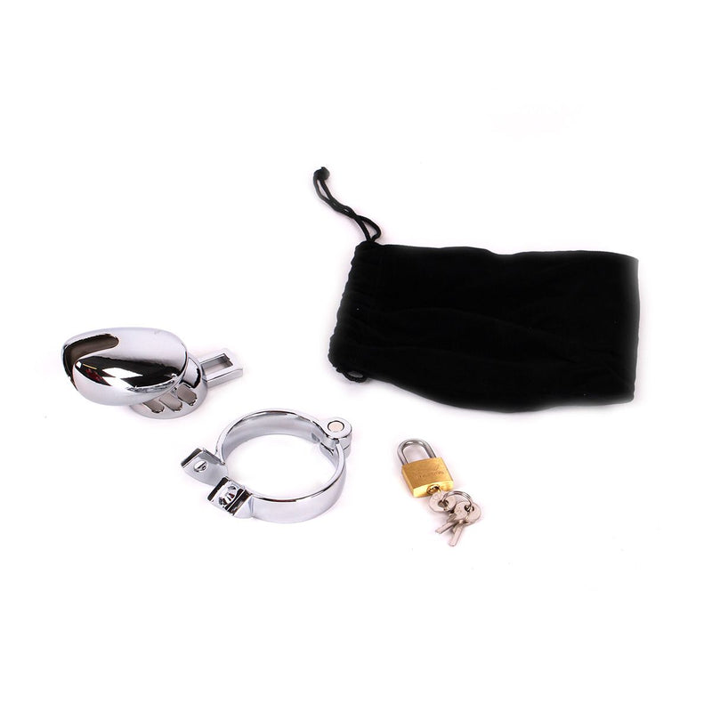 Kiotos - Jaula para el pene con cerradura - Jaula de castidad de acero inoxidable - Jaula de castidad con cerradura - Erotiekvoordeel.nl
