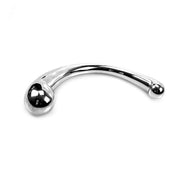 Kiotos - Pure Stainless Steel Curved Dildo - Silver - Erotiekvoordeel.nl