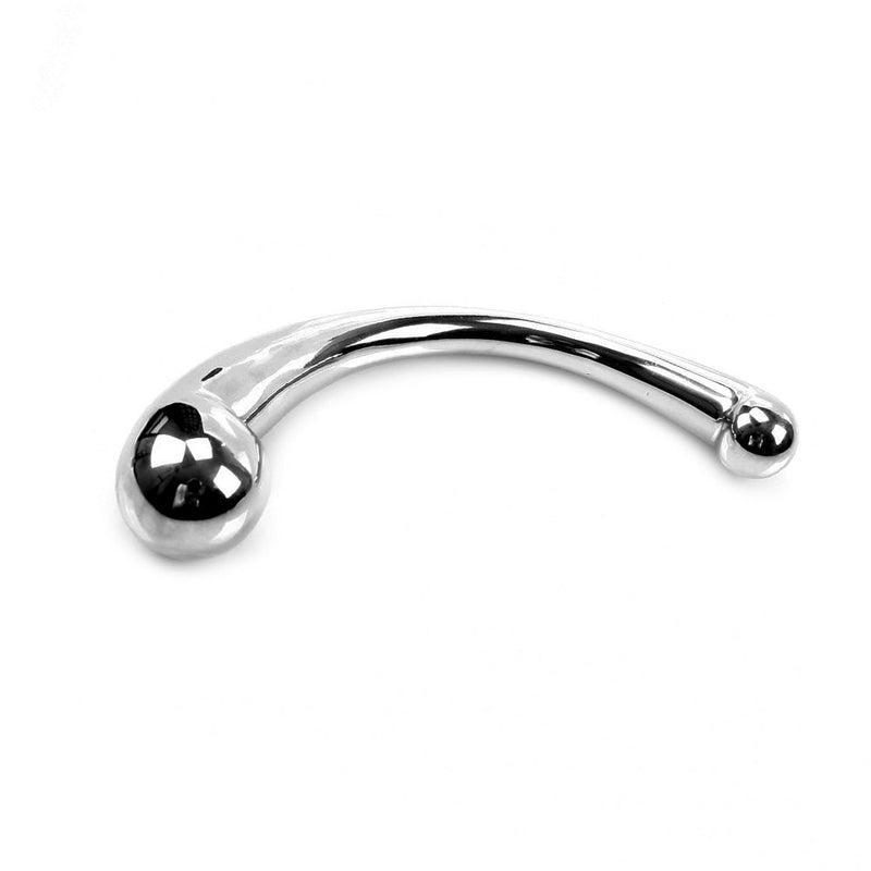 Kiotos - Pure Stainless Steel Curved Dildo - Silver - Erotiekvoordeel.nl