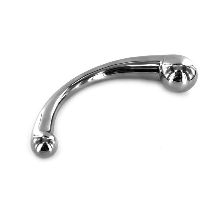 Kiotos - Pure Stainless Steel Curved Dildo - Silver - Erotiekvoordeel.nl