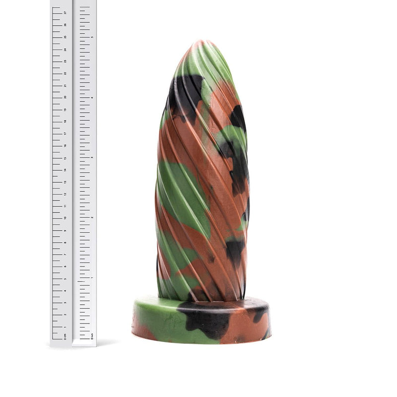 Kiotos Revolt - Consolador Fantasía - Verde militar - N.º 28 - 25 x 8 cm-Erotiekvoordeel.nl