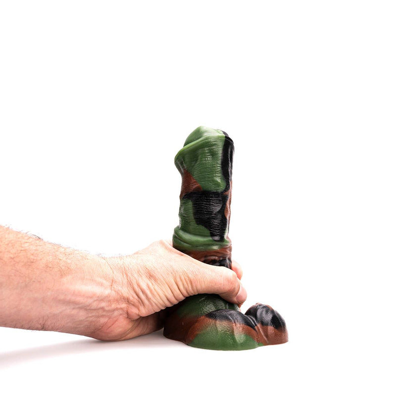 Kiotos Revolt - Fantasy Dildo - Green Army - 01 - Large - 20.5 x 5 cm - Erotiekvoordeel.nl