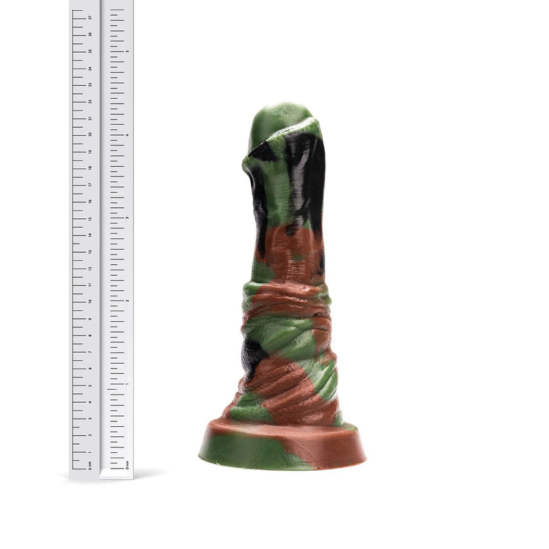 Kiotos Revolt - Consolador Fantasía - Green Army - N.º 02 - Mediano - 22,5 x 5,5 cm - Erotiekvoordeel.nl
